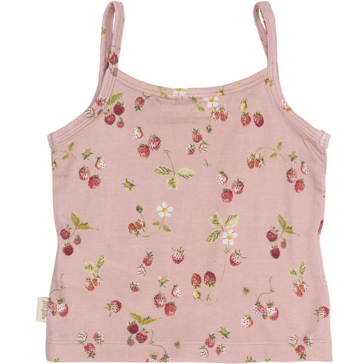 Petit Piao Misty Rose Strawberry AOP PPStar Girls Undershirt 2-pack