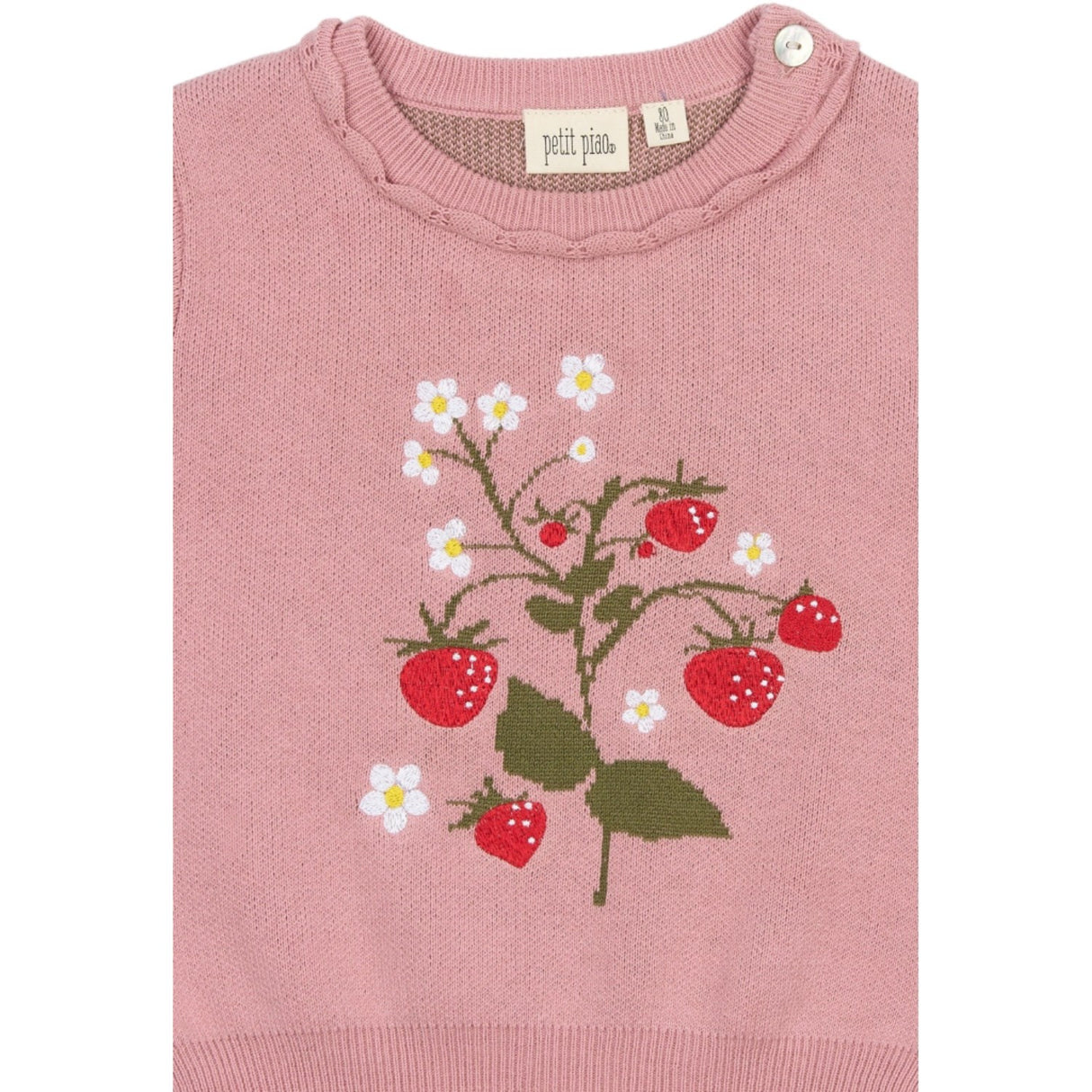 Petit Piao Dusty Rose PPEllen Knit Pullover
