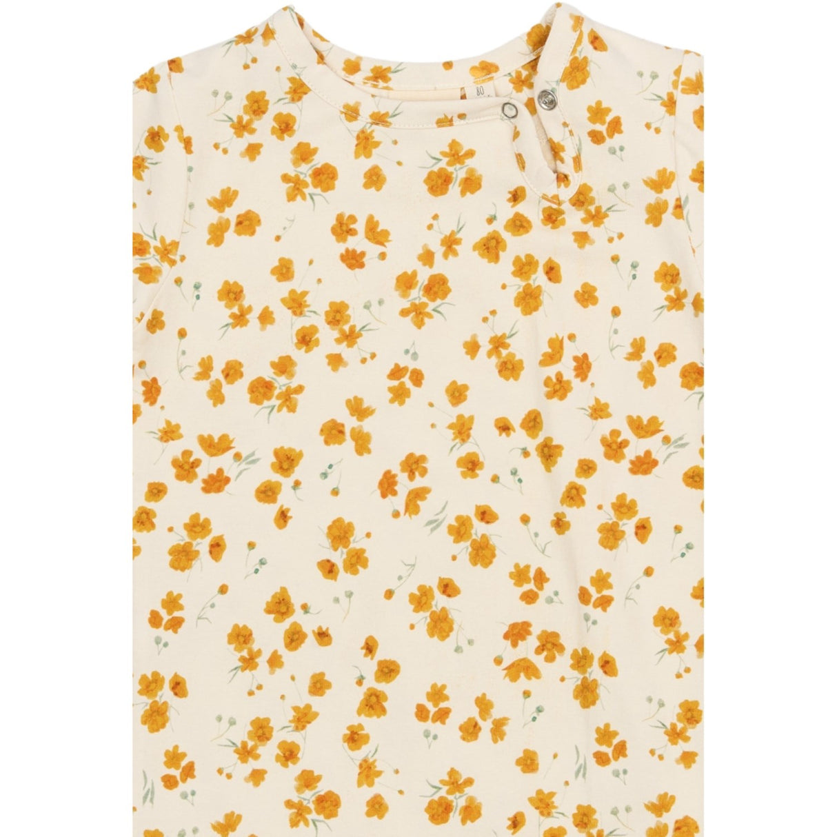 Petit Piao Eggnog Buttercup Aop Ppsun S_S Jumpsuit