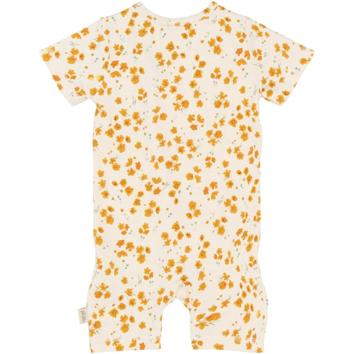 Petit Piao Eggnog Buttercup Aop Ppsun S_S Jumpsuit