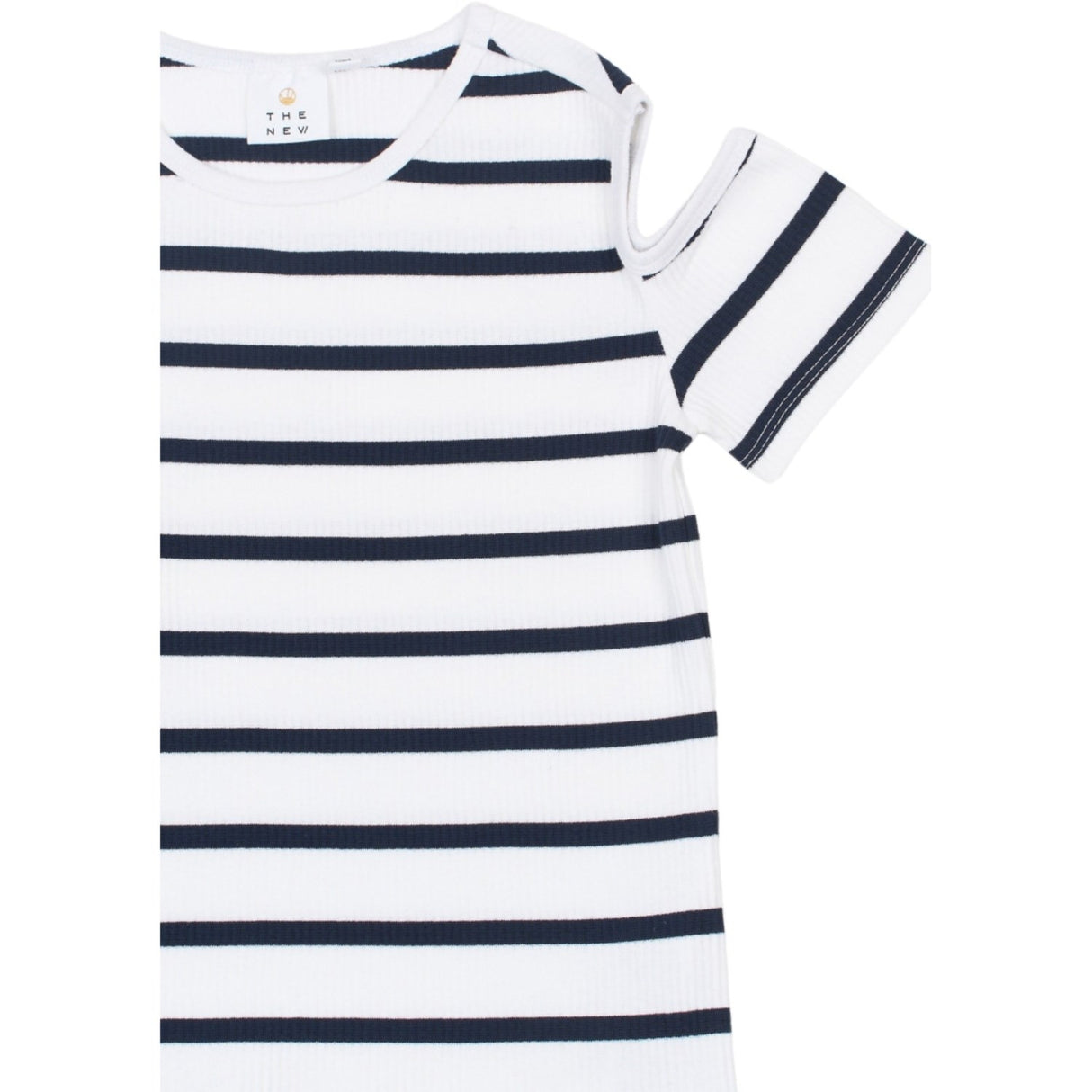 The New Navy Blazer Striped Tntish S_S Rib Tee