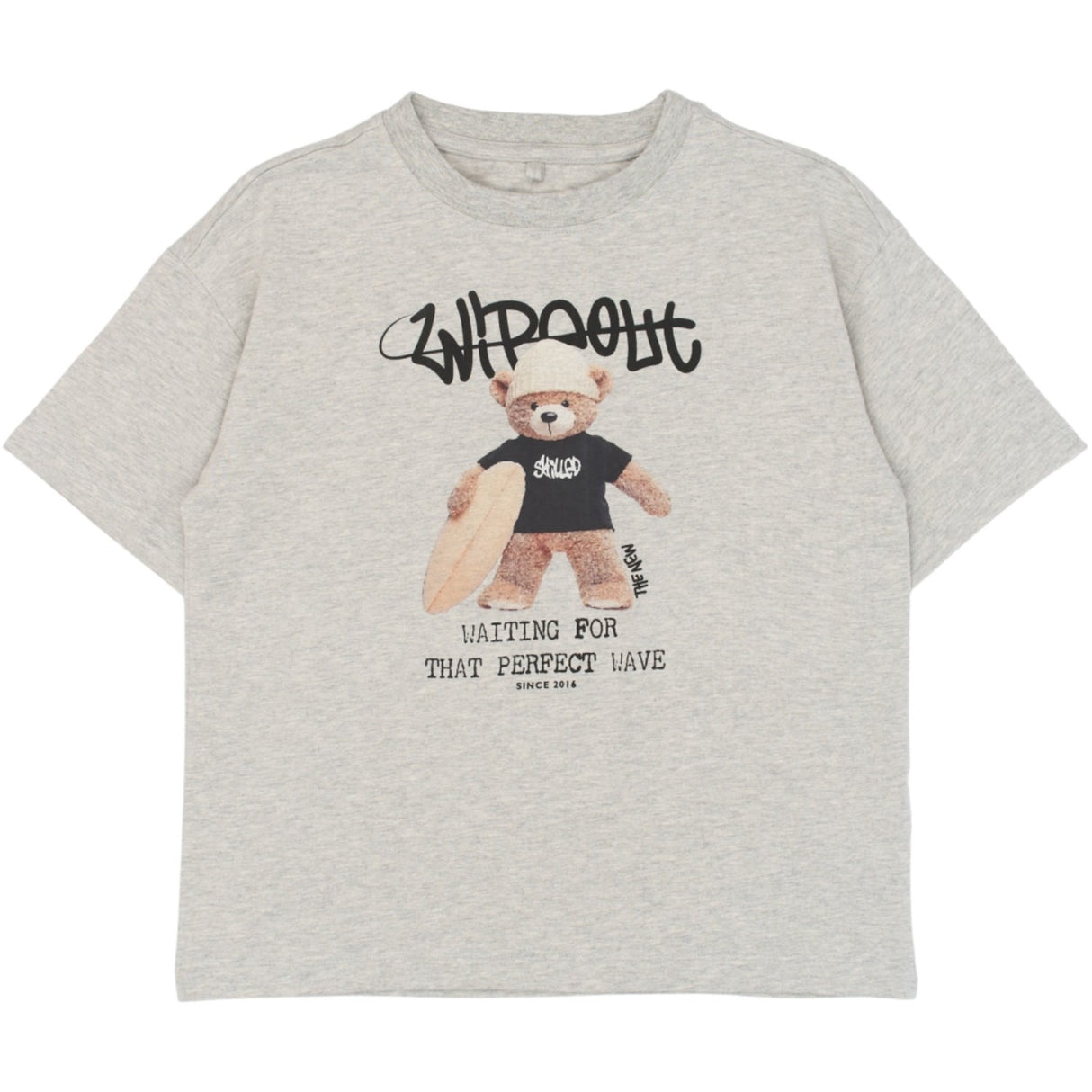 The New Light Grey Melange Tnteddy Os S_S Tee