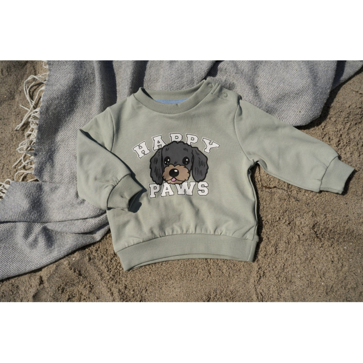 THE NEW Siblings Aqua Gray Tnsbsacarias Sweatshirt