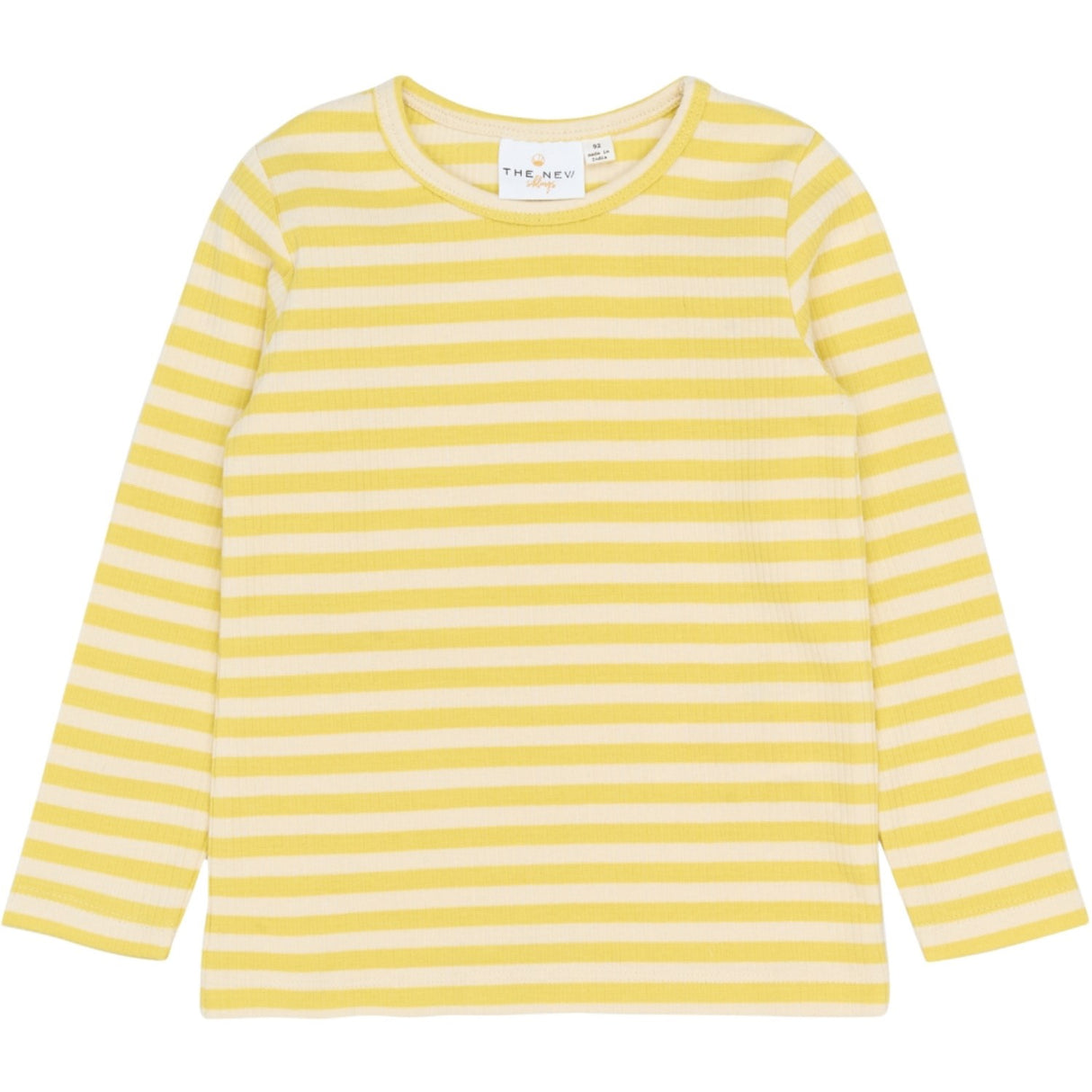 THE NEW Siblings Dusky Citron Striped Tnstfro L_S Rib Tee