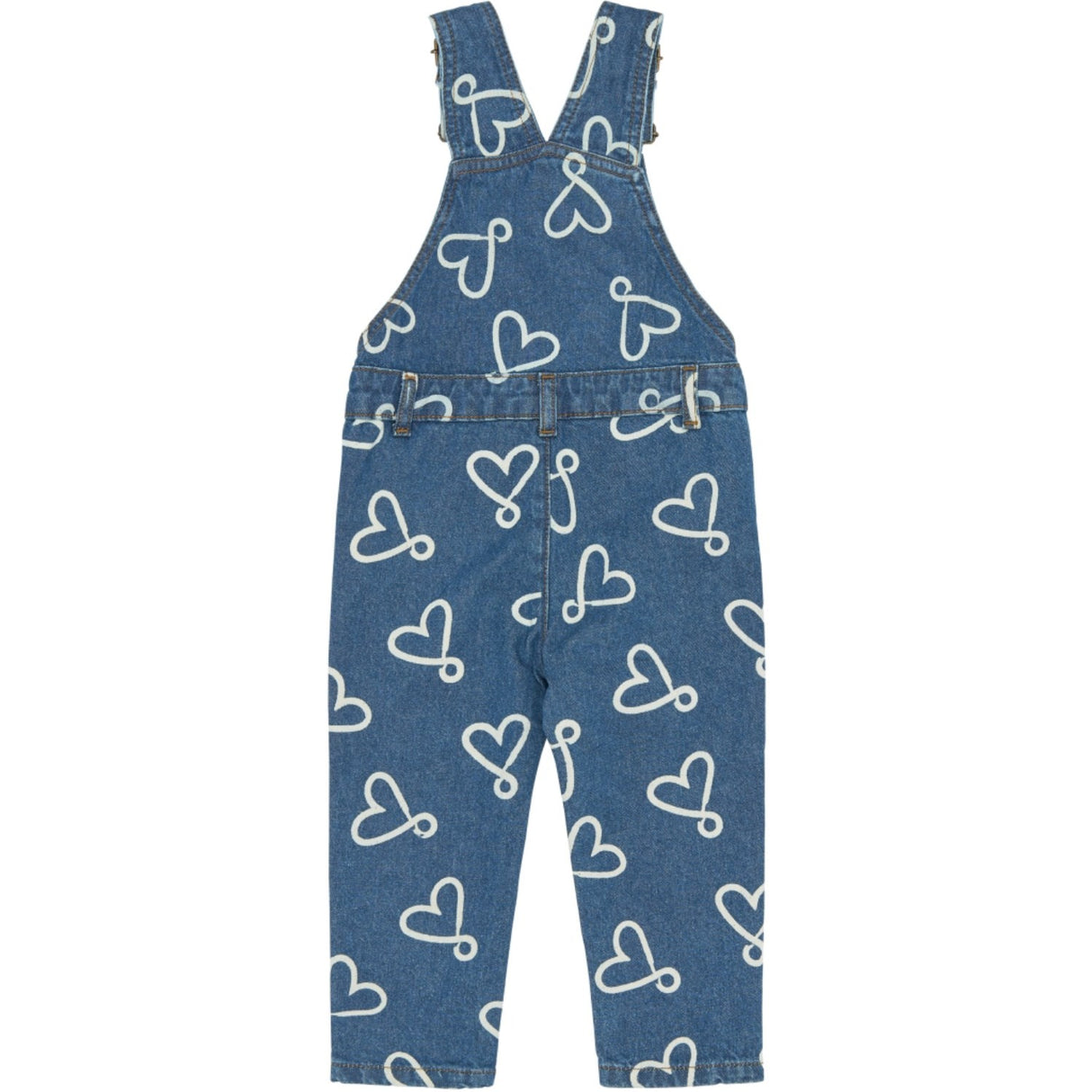 THE NEW Siblings Medium Blue Denim Aop Tnstshea Denim Dungarees