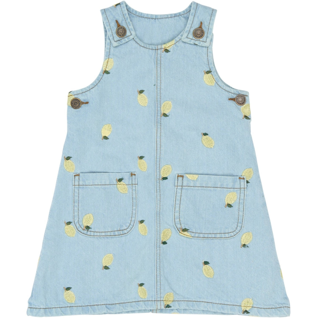 THE NEW Siblings Light Blue Denim Emb Tnstsaja S_L Denim Dress