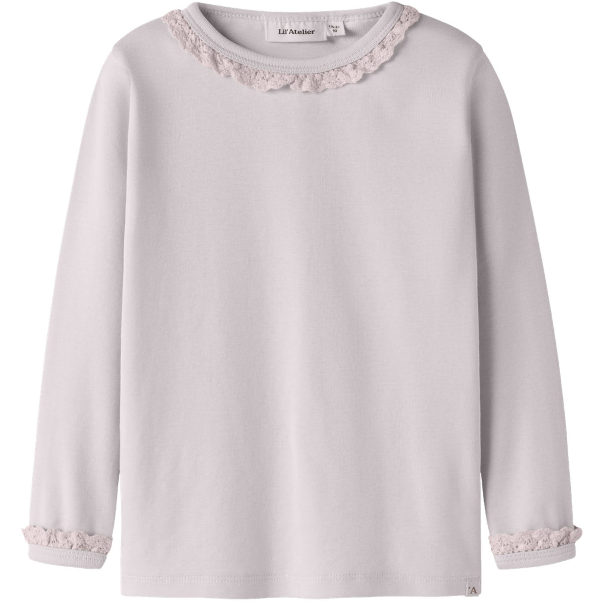 Lil'Atelier Hushed Violet Nmflayo Sup Ls Slim Top Solid Lil