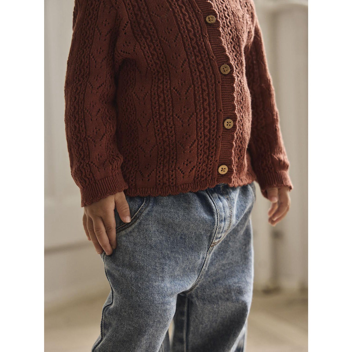 Lil'Atelier Maple Syrup Nbfkajsa Kas Ls Knit Card Lil