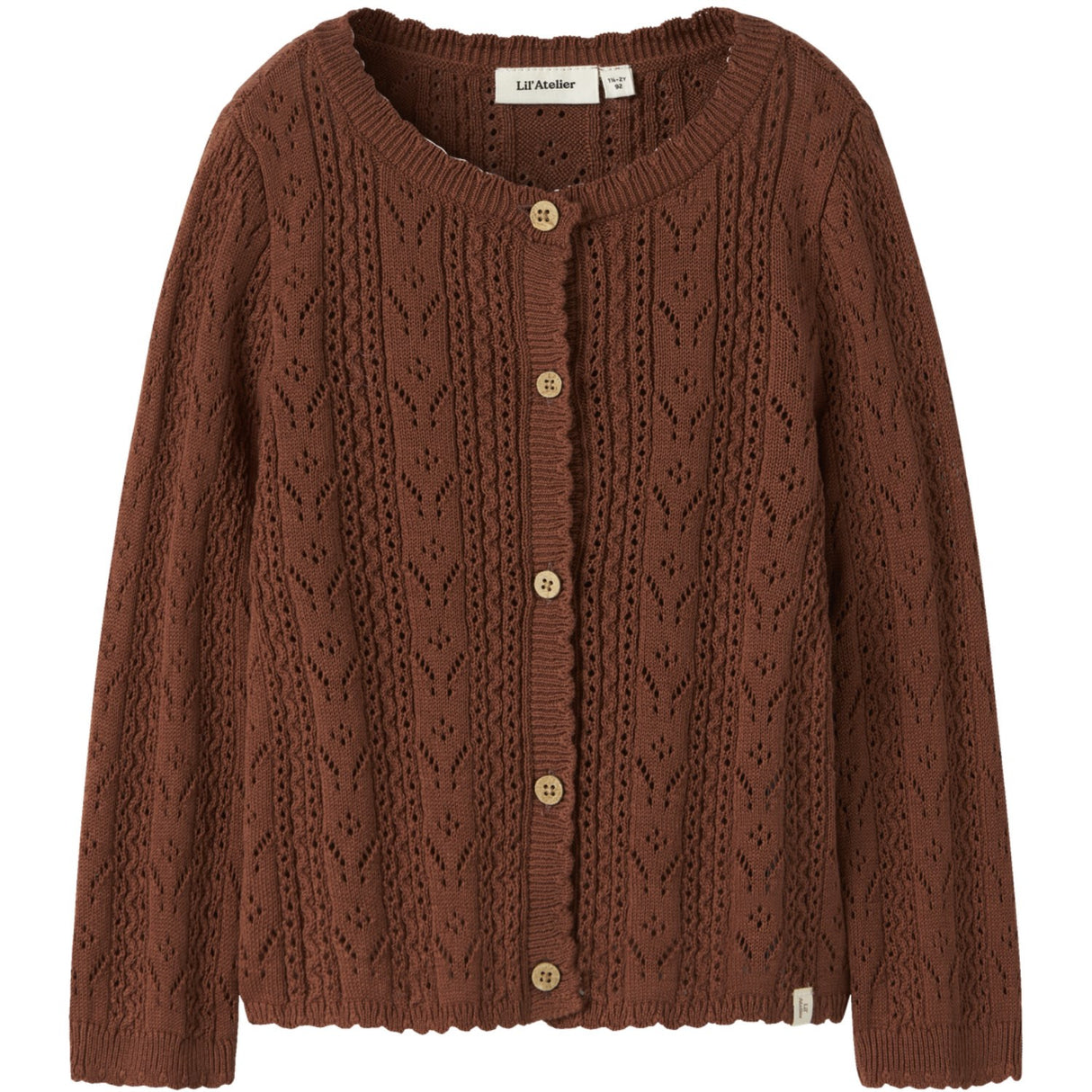 Lil'Atelier Maple Syrup Nmfkajsa Kas Ls Knit Card Lil