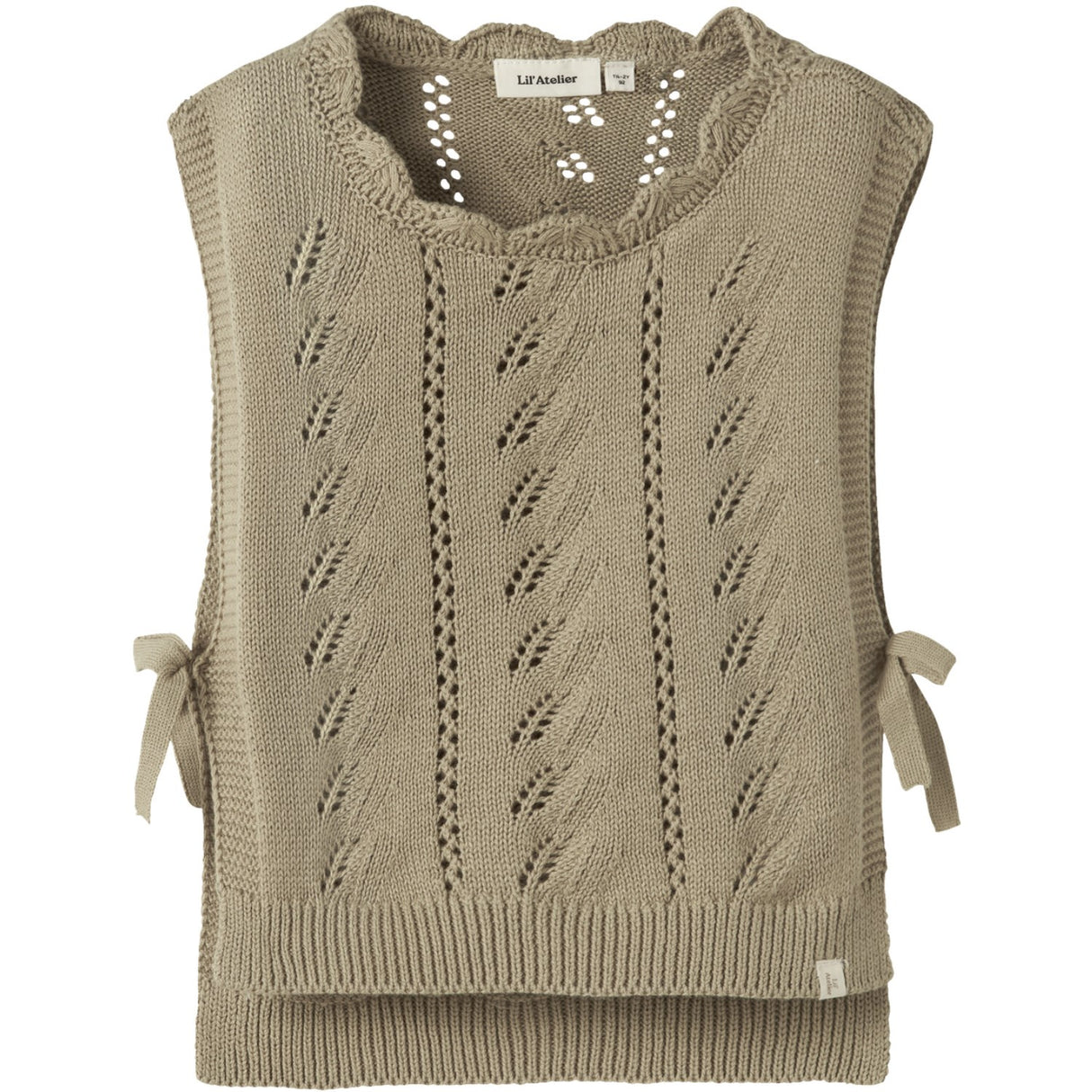 Lil'Atelier Twill Nmfleou Sl Knit Vest Lil