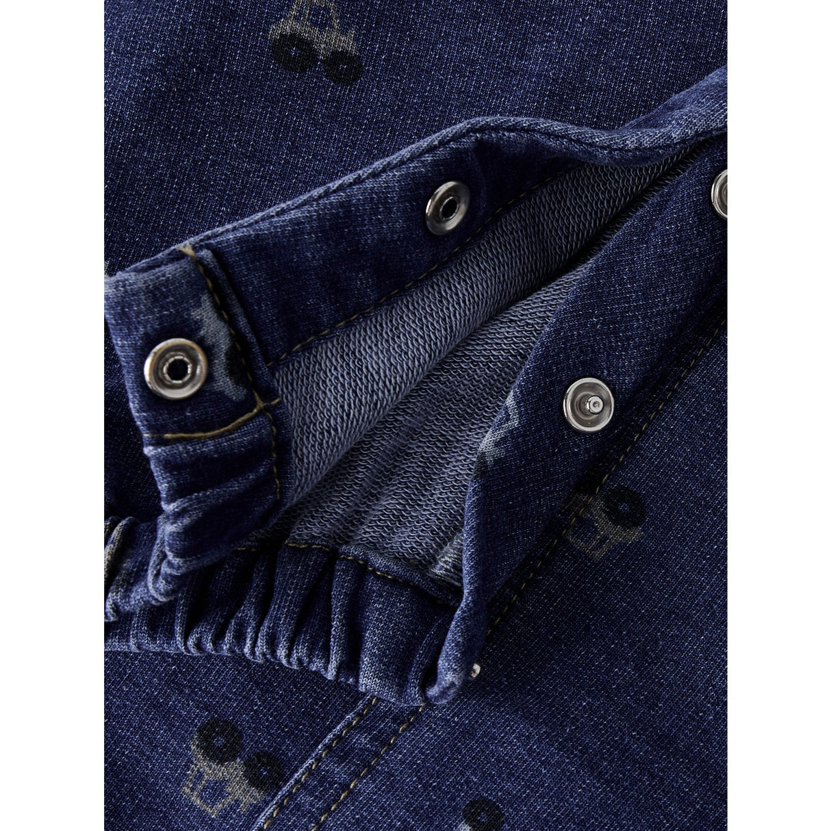 Name It Dark Blue Denim Nbmbarrel R Aop Swe Dnm Overall 2366-Tr