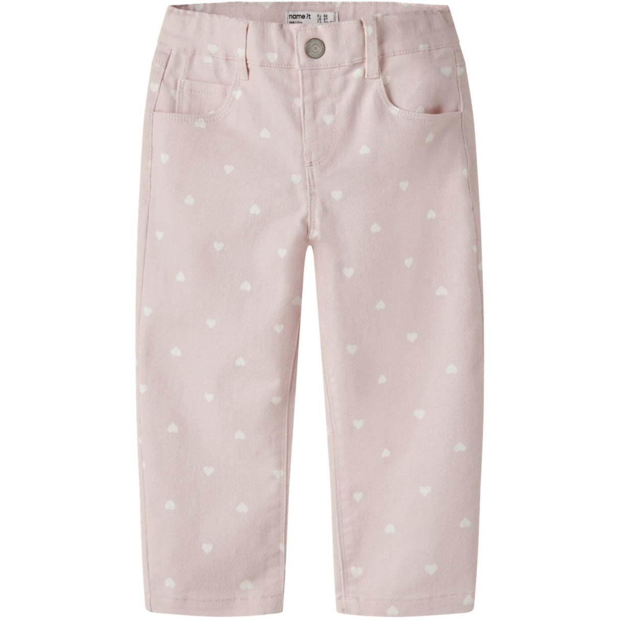 Name It Lotus Hearts Nmfbella Mom Twill Aop Pants 3217-Yf