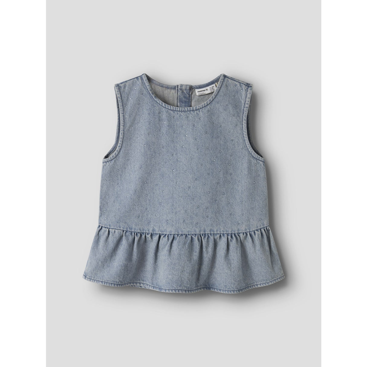 Name It Special Blue Grey Denim Nkfrain Sl Dnm Top 4577-Im