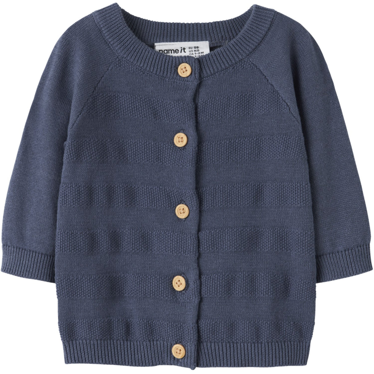Name It Vintage Indigo Nbmkop Ls Knit Card