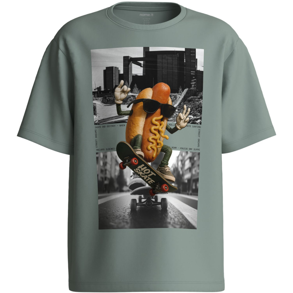 Name It Green Milieu Hotdog Nkmvoto Ss Nreg Top