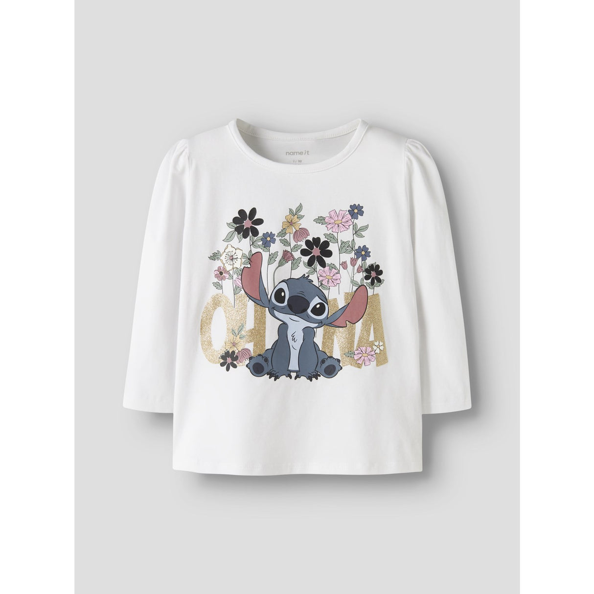 Name It Bright White Nmfjina Stitch Ls Top Box Noos Wdi