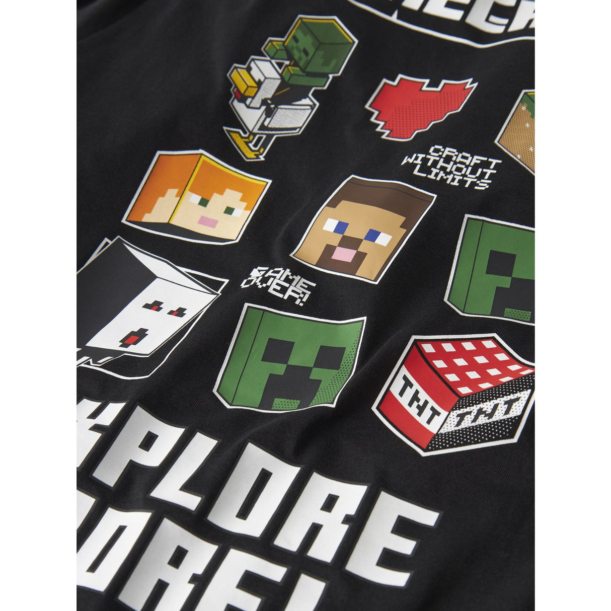 Name It Black Nkmjulio Minecraft Ss Nreg Top Box Bfu