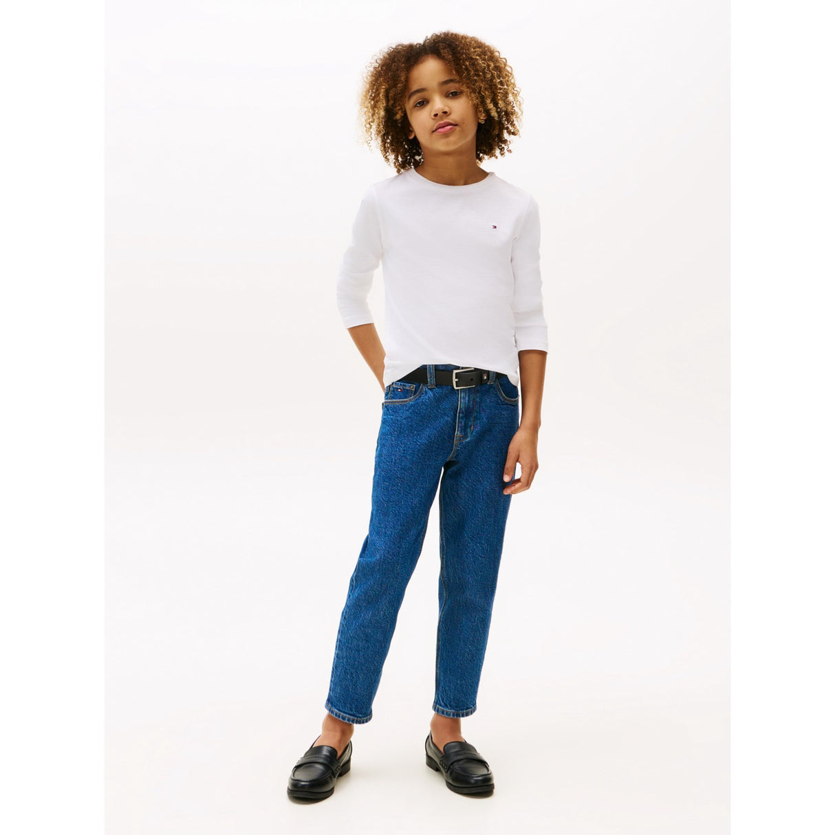 Tommy Hilfiger Boys Basic CN Blouse Bright White