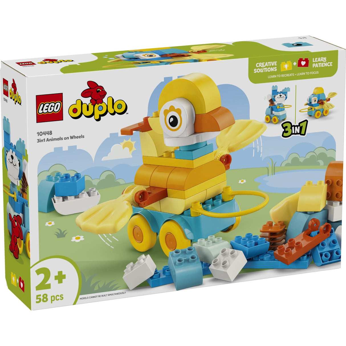 LEGO® DUPLO Town - 3-i-1-dyr På Hjul 10448