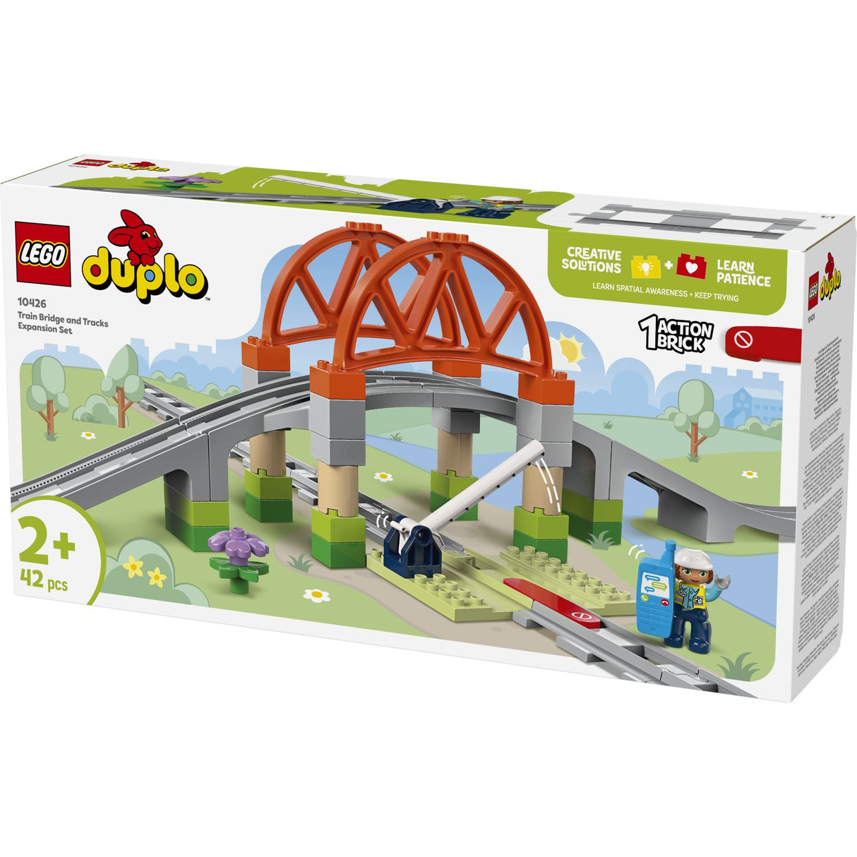 LEGO® DUPLO Town - Togbro And Spor – Udvidelsessæt 10426