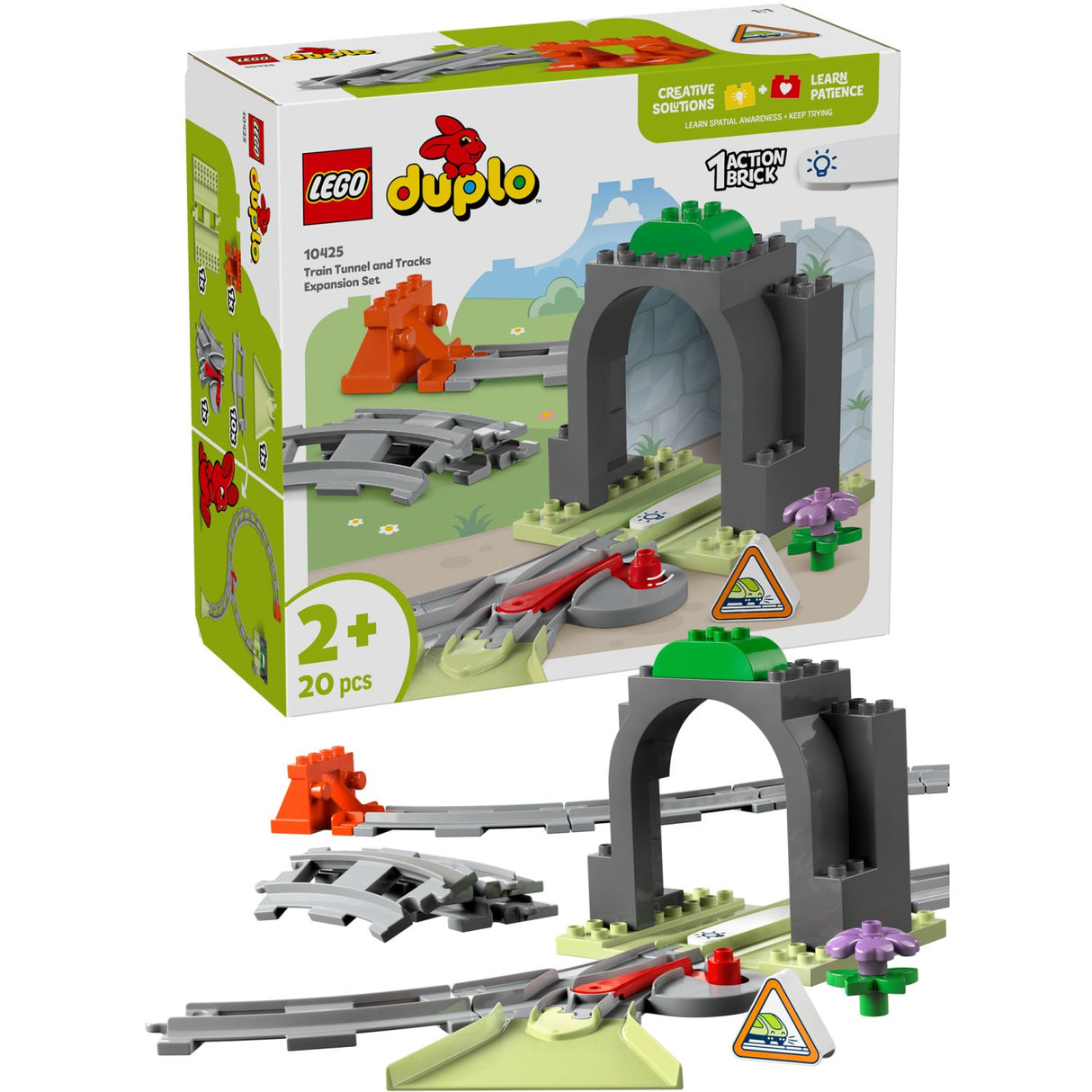 LEGO® DUPLO Town - Togtunnel And Spor – Udvidelsessæt 10425