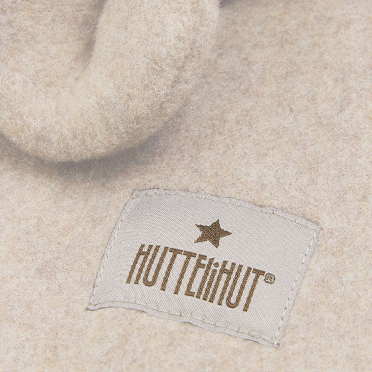 Huttelihut Camel Melange Balaclava Ears Cotton Fleece