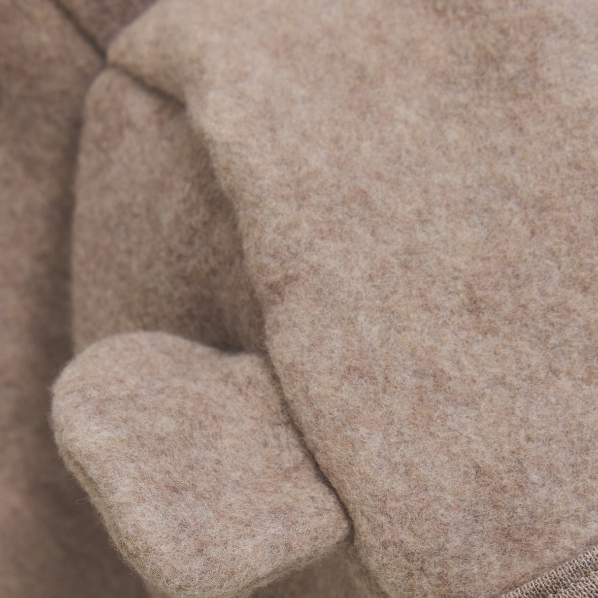 Huttelihut Savannah Melange Pram Suit Ears Cot. Fleece