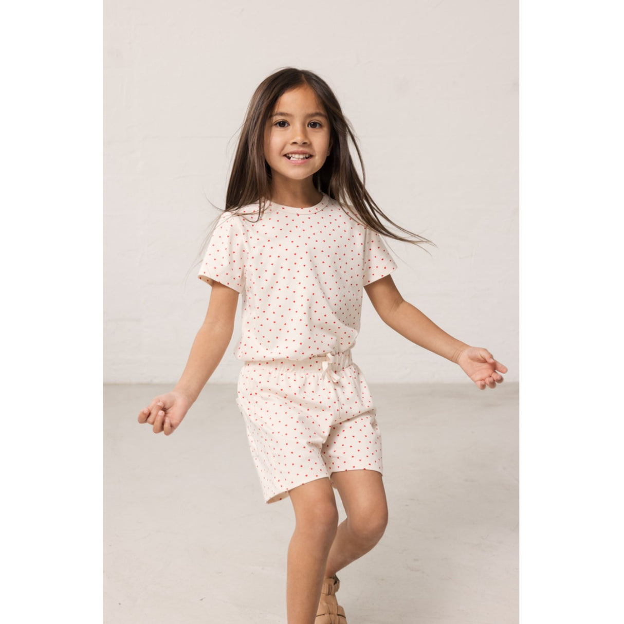 MarMar Modal Smooth Print Happy Hearts Tago T-shirt
