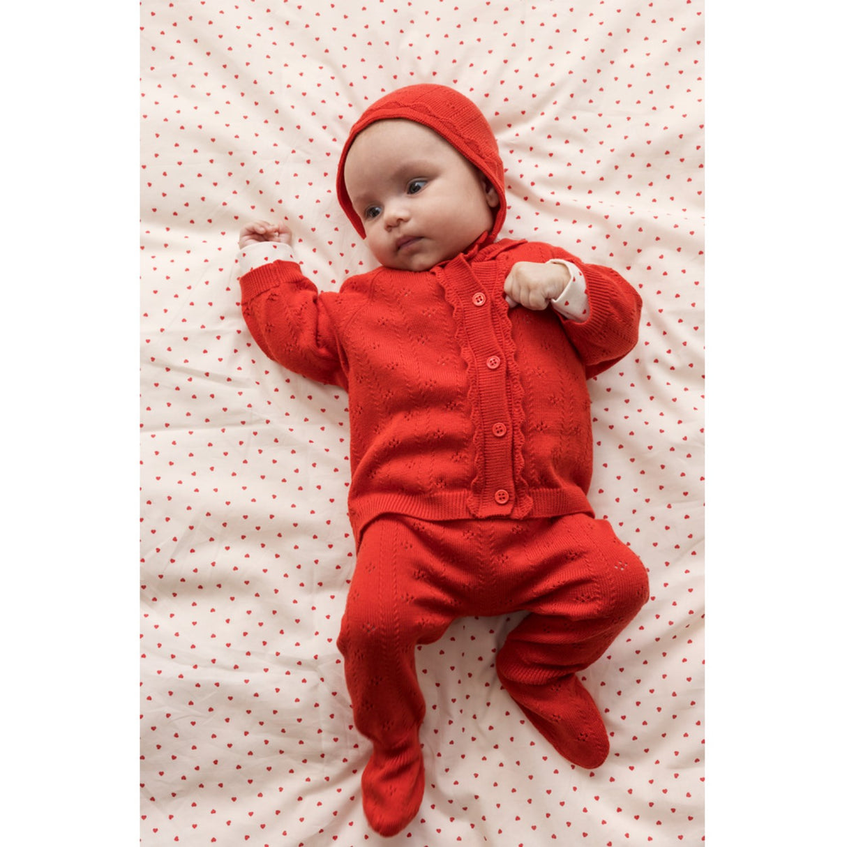 MarMar Newborn Modal Mix Pointelle Poppy Piro Knitwear