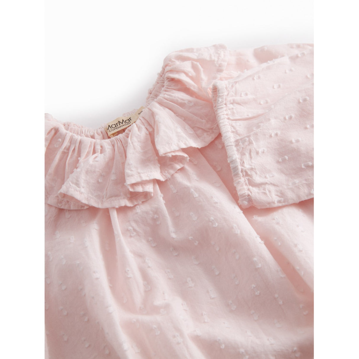 MarMar Cotton Dobby Rosa Rosetta LS Onesie