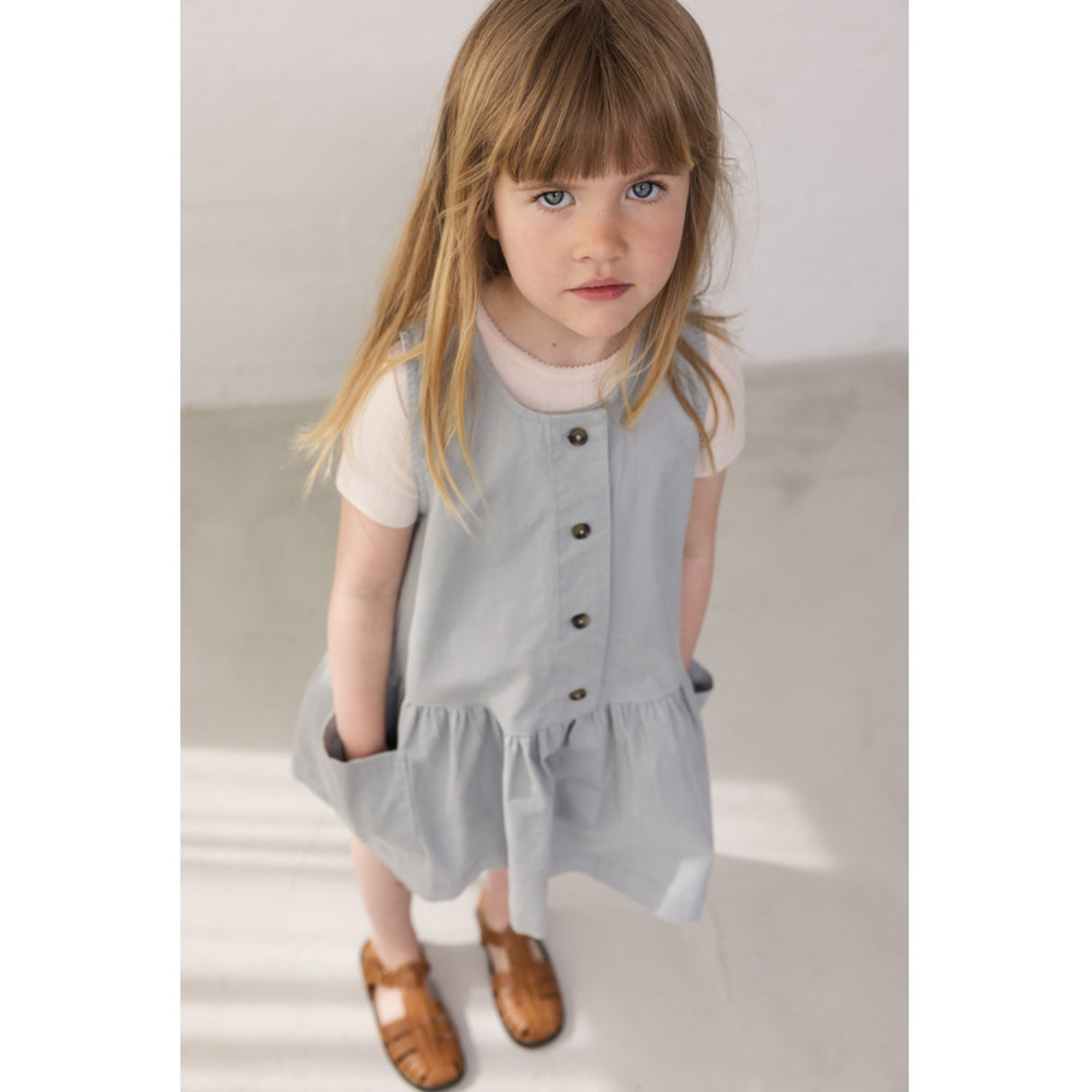 MarMar Chino Twill Blue Stone Davo Dress