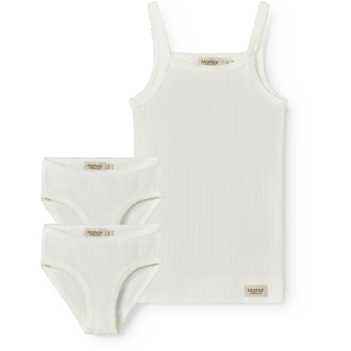 MarMar Modal Pointelle Gentle White Underwear Set