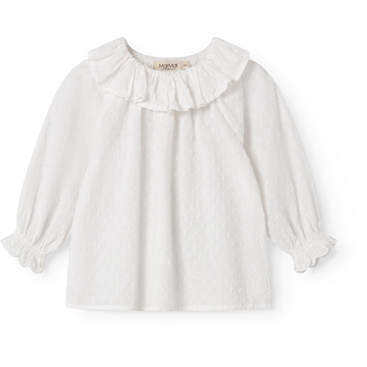 MarMar Fine Dobby White Tia Blouse