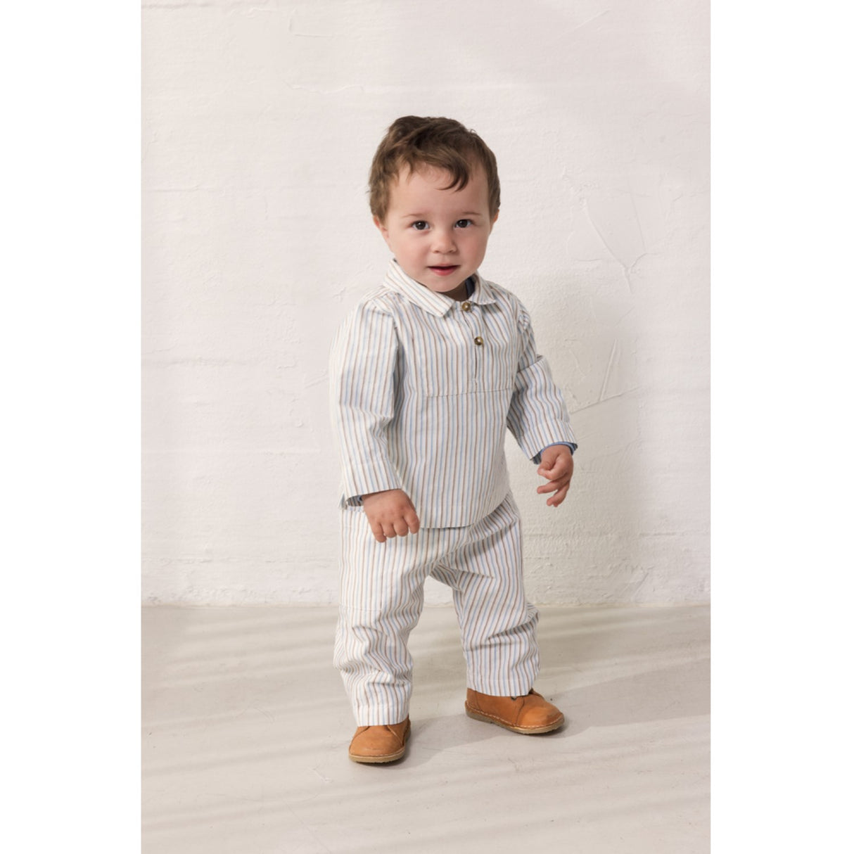 MarMar Cotton Blue Iris Stripe Panto Pants