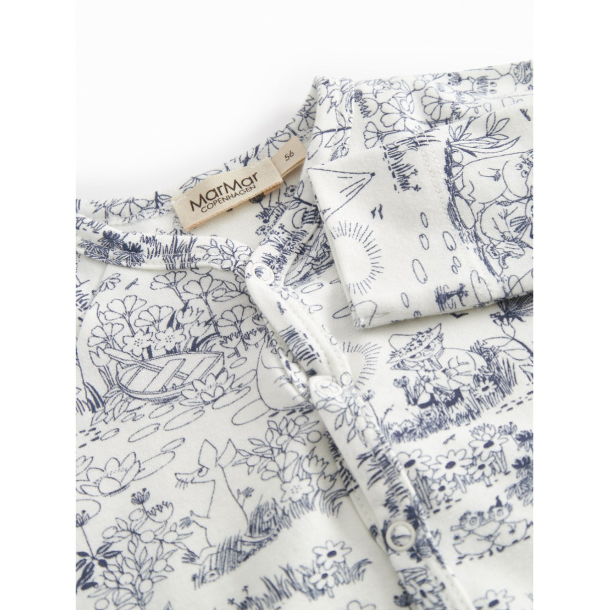 MarMar Newborn Modal Smooth Print Moominvalley Renas Onesie