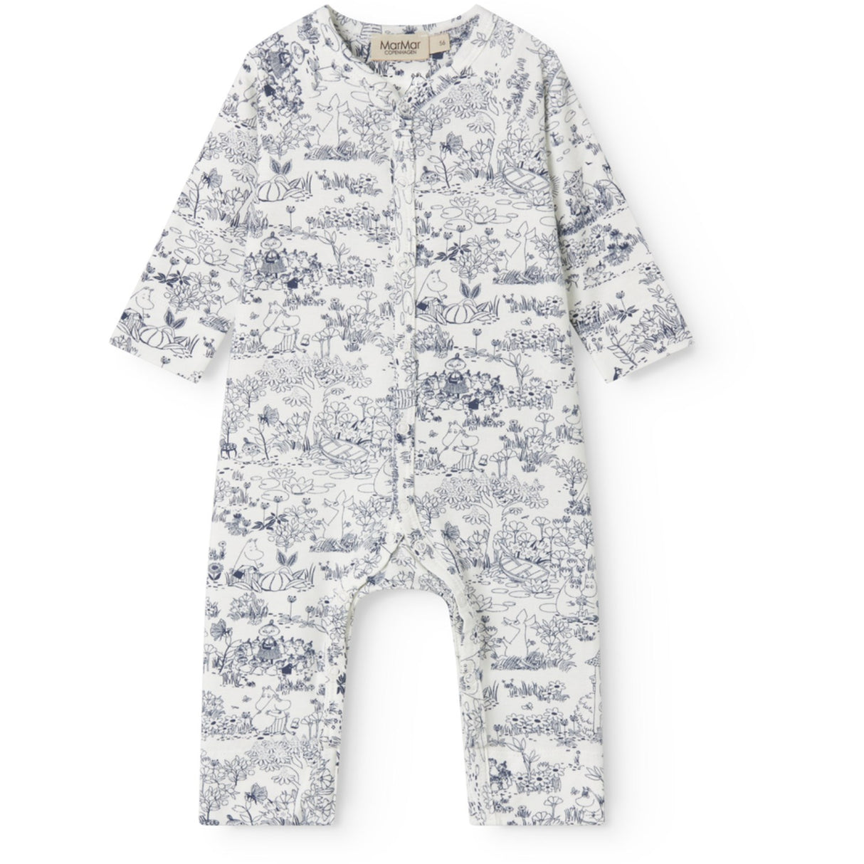 MarMar Newborn Modal Smooth Print Moominvalley Rena Onesie