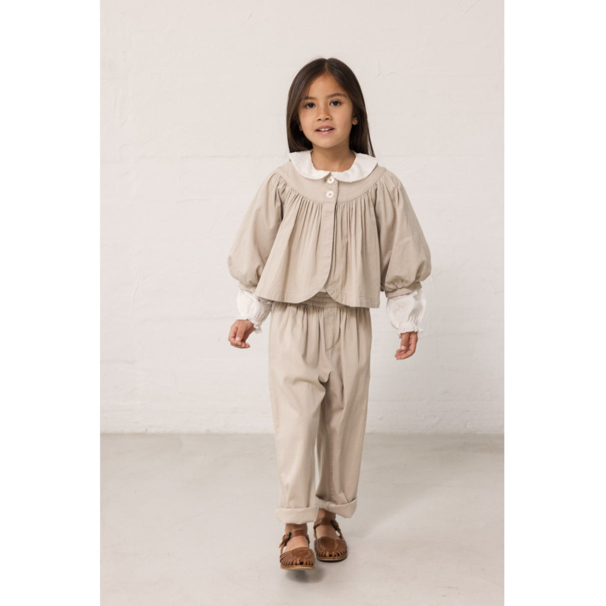 MarMar Cotton Texture Mercury Grey Plano Pants