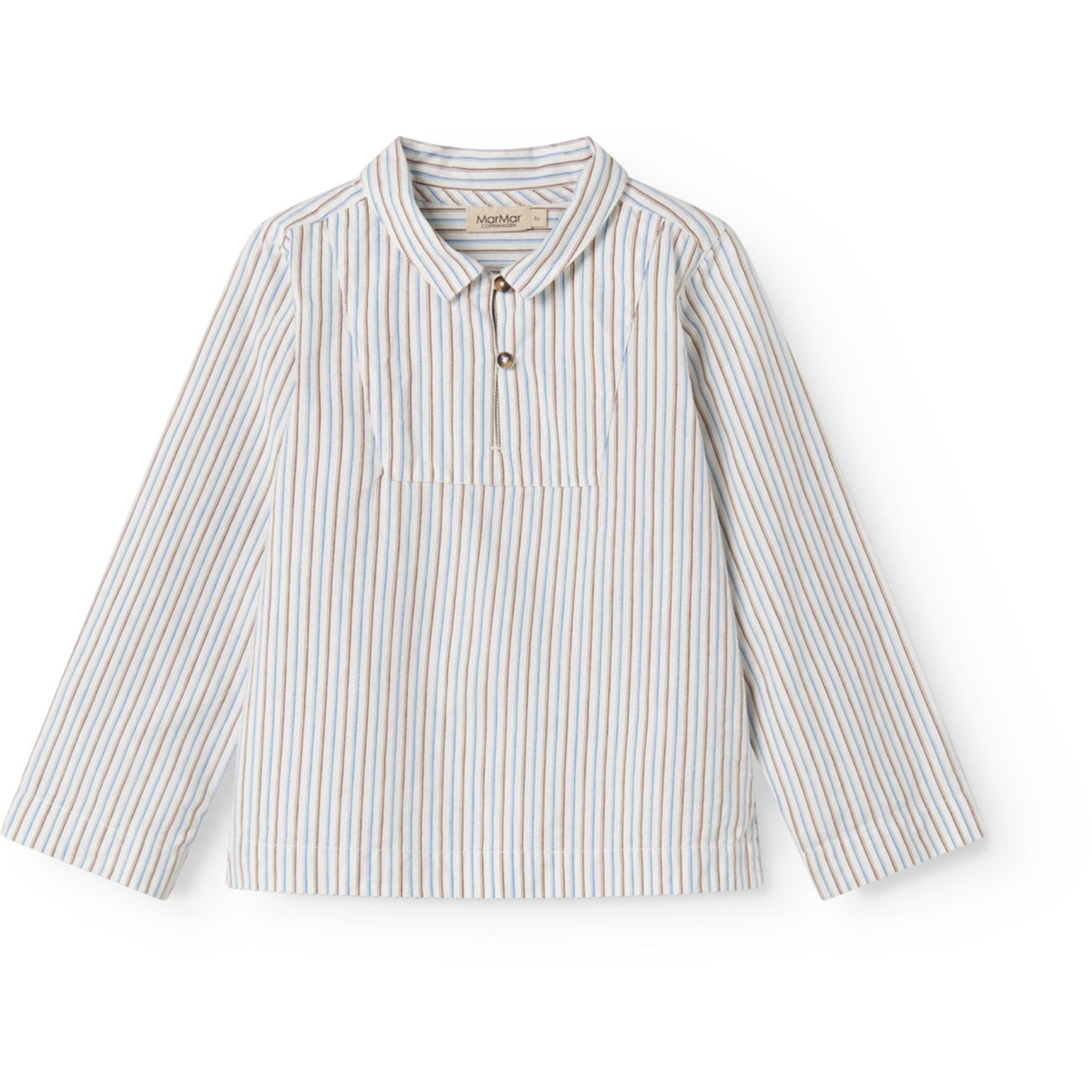 MarMar Cotton Blue Iris Stripe Tovas Shirt