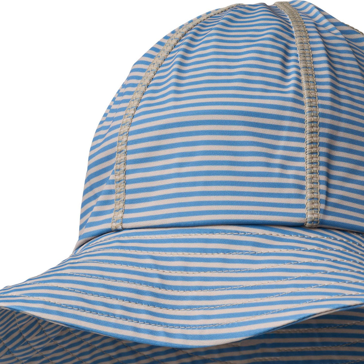 Wheat Blue Swim Stripe UV Sun Hat Bora