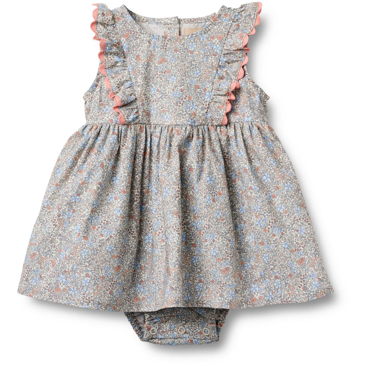 Wheat Air Blue Flowers Dress Suit Sofia