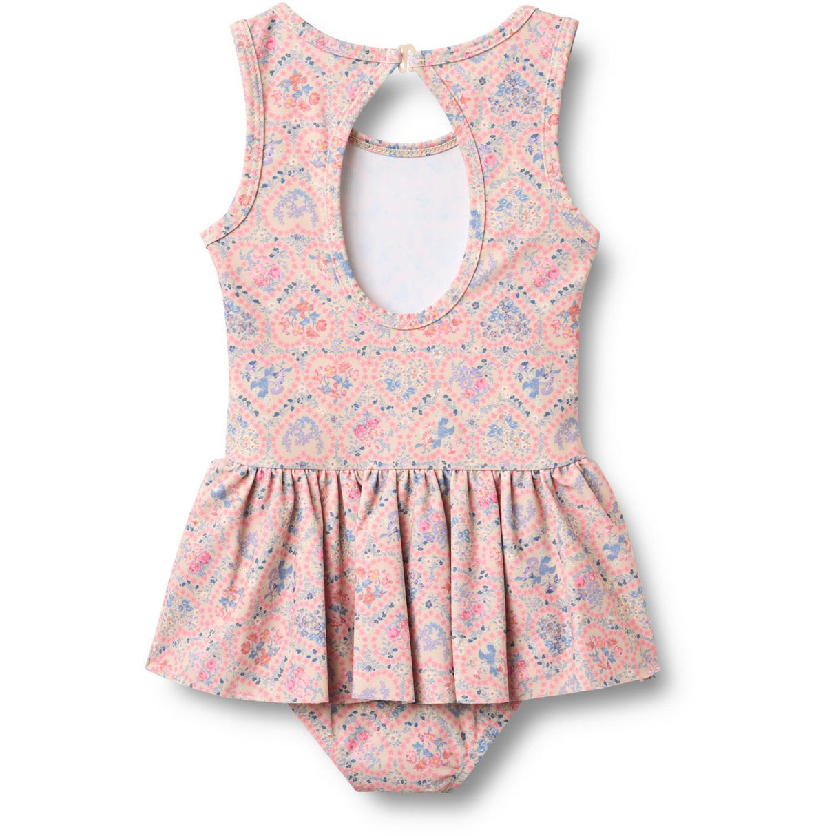 Wheat Pink Heart Flowers Swimsuit Erna