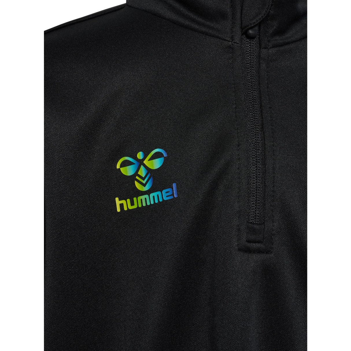 Hummel Black/Limeade Shimmer Half Zip Kids