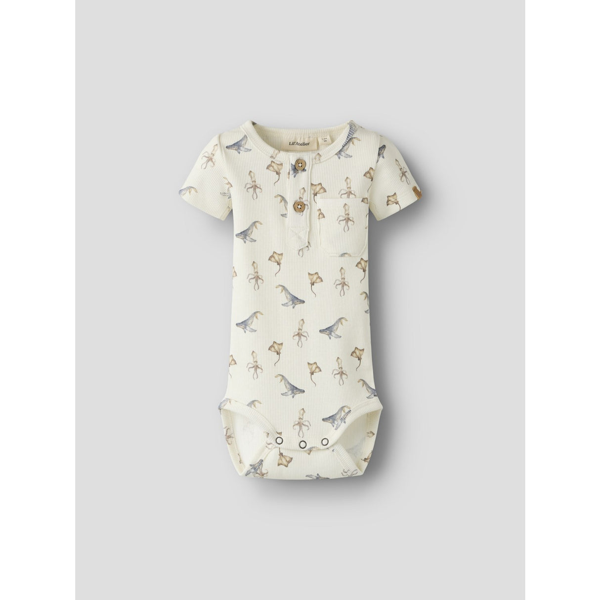 Lil'Atelier Coconut Milk Sea Animals Nbmlavo Esi Ss Slim Body Lil