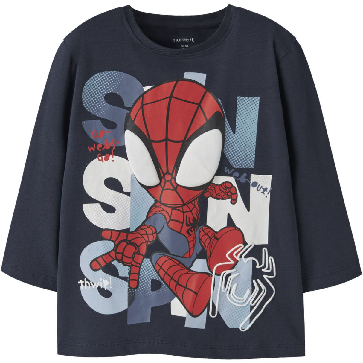 Name It Navy Blazer Nmmjuxi Spider Ls Nreg Top Box Mar