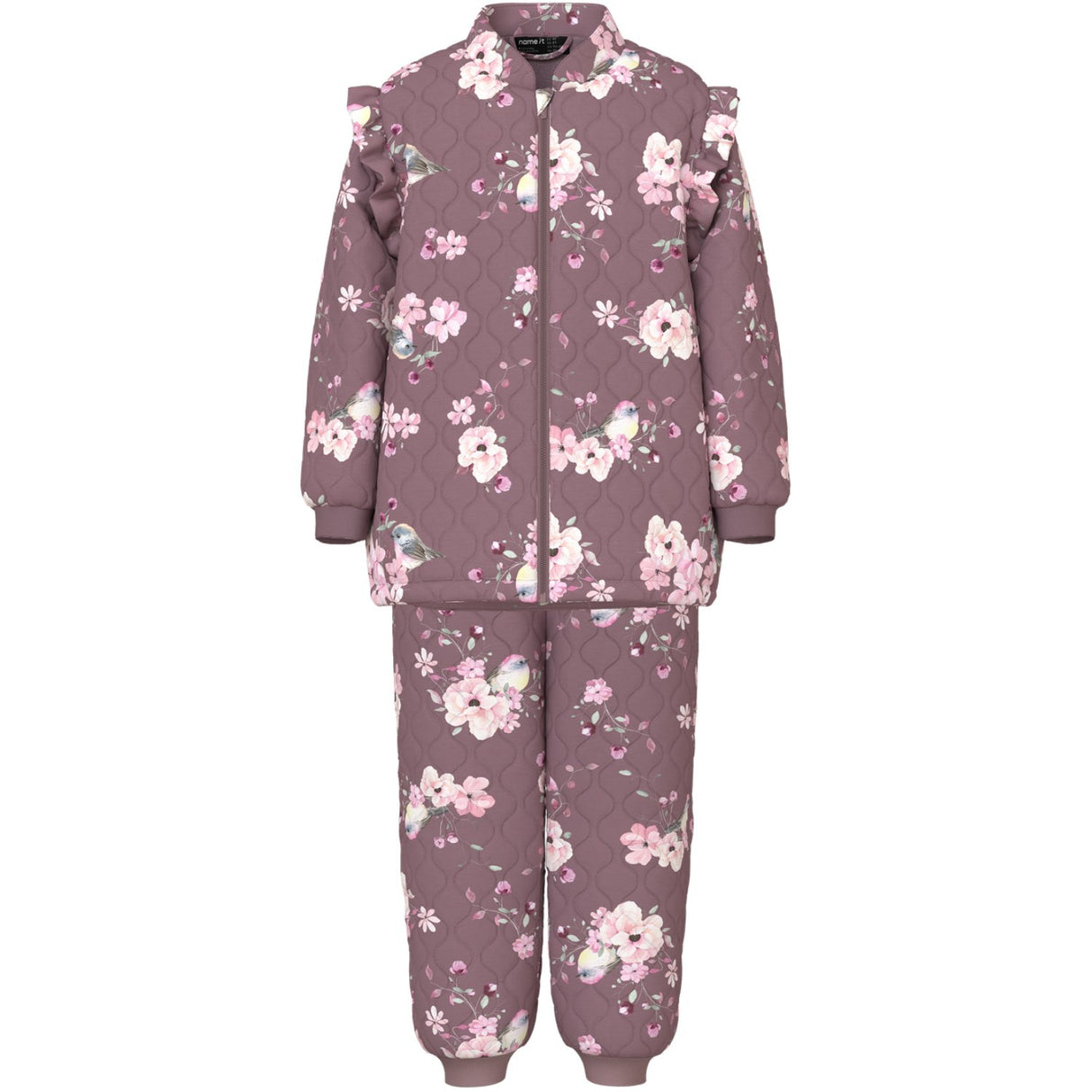 Name It Wistful Mauve Bird Nmfmoon Quilt Set Aop 1Fo