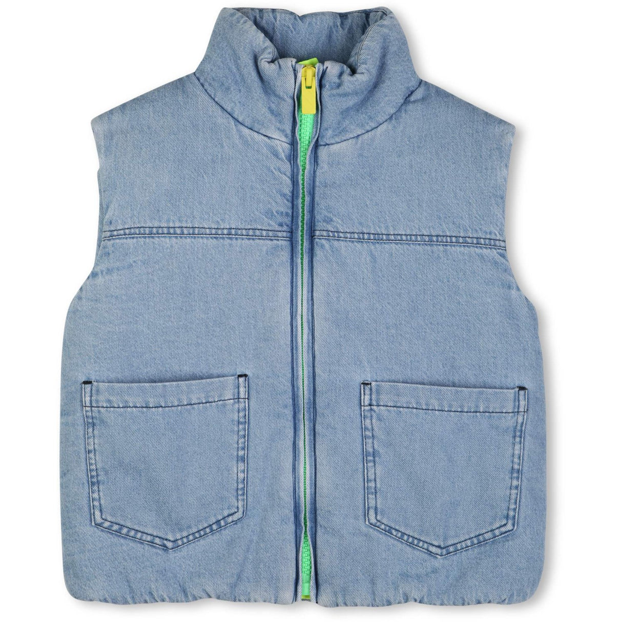 Billieblush Double Stone+Bleach Puffer Jacket Sleeveless