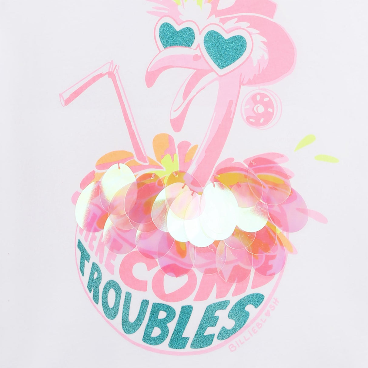 Billieblush White Short Sleeves Tee-Shirt