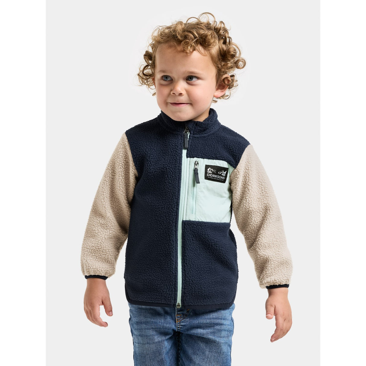 Didriksons Ocean Mint Anten Kids Fullzip