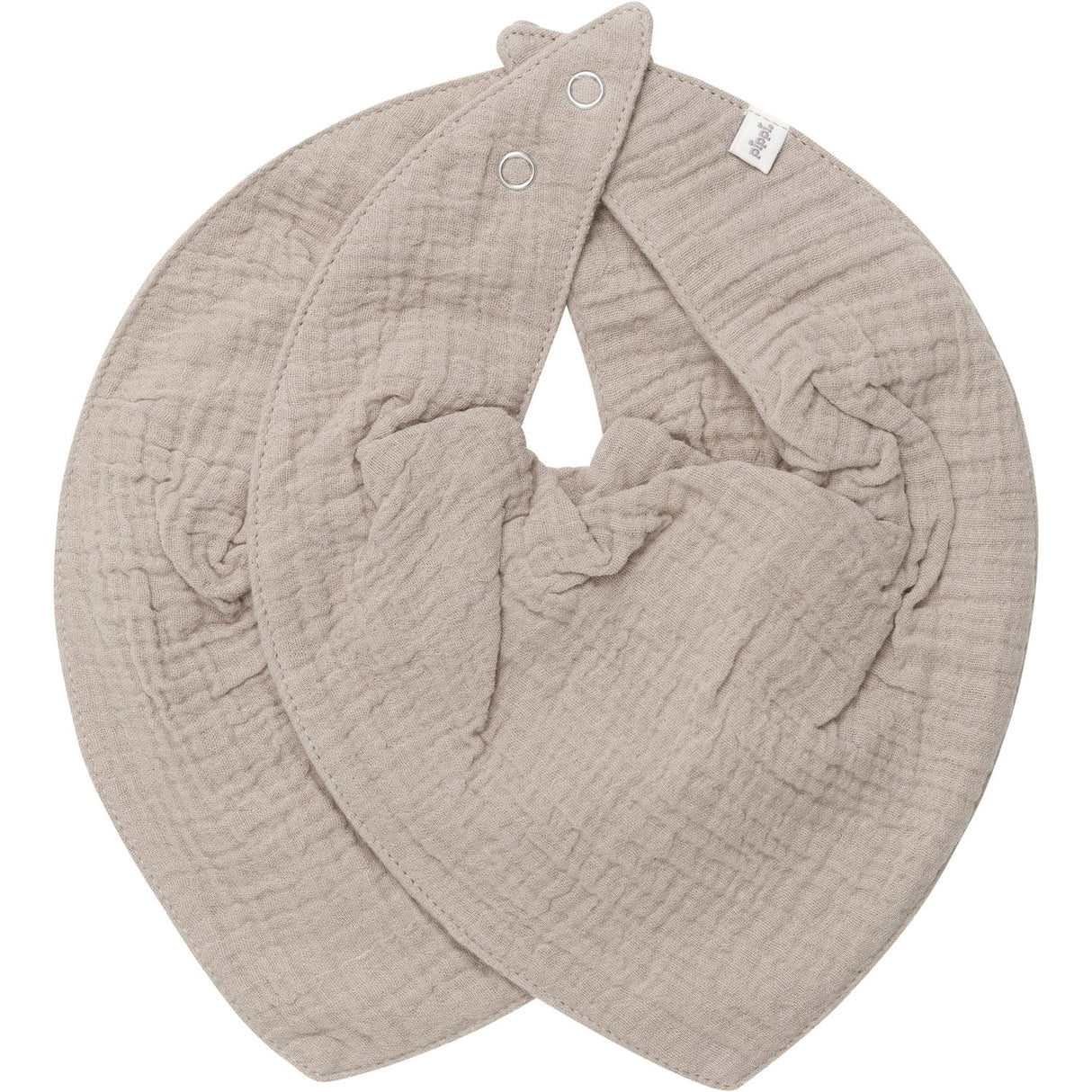 Pippi Mocha Meringue Bib Muslin (2-Pack)