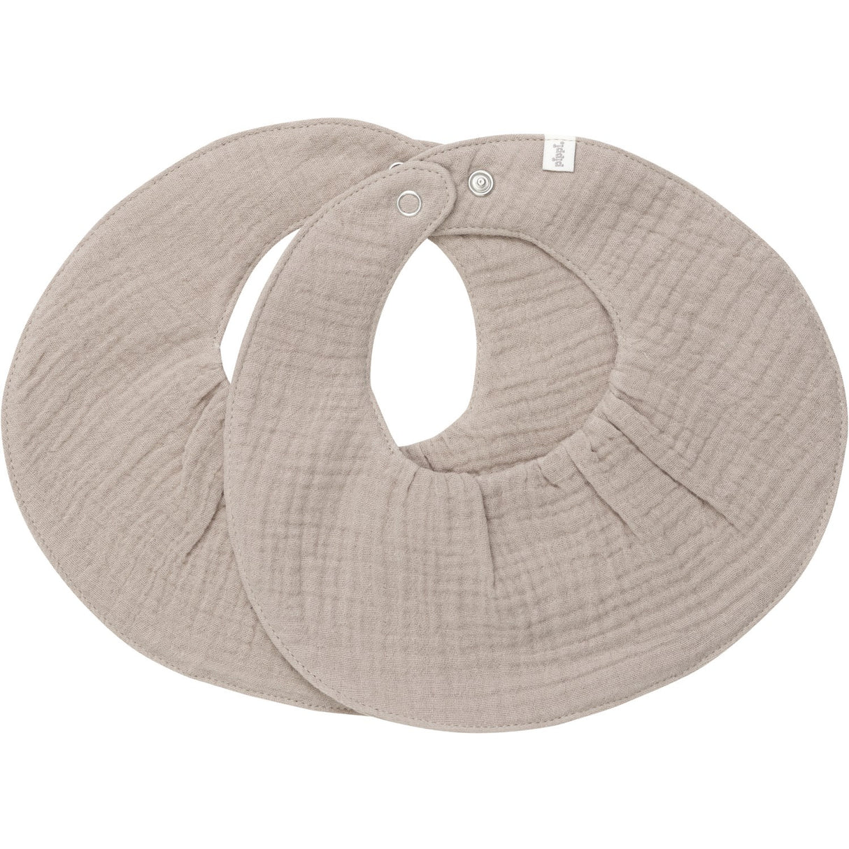 Pippi Mocha Meringue Bib Muslin (2-Pack)